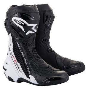 Boty na motorku Alpinestars Supertech R Vented černo-bílé