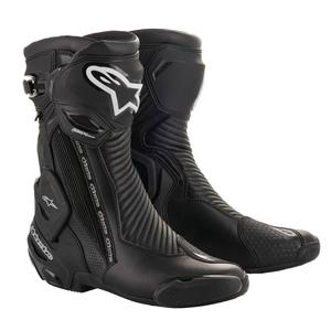 Boty na motorku Alpinestars SMX Plus 2 Gore-Tex černo-stříbrné