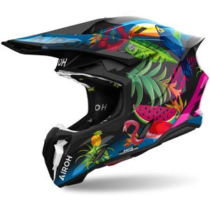 Motokrosová helma Airoh Twist 3 Amazonia lesklá