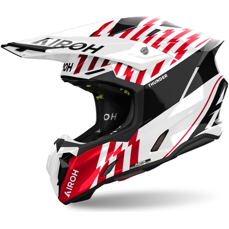 Motokrosová helma Airoh Twist 3 Thunder lesklá červená