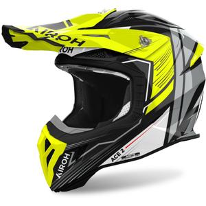 Motokrosová helma Airoh Aviator Ace 2 Engine lesklá žlutá