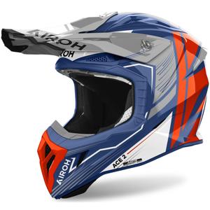 Motokrosová helma Airoh Aviator Ace 2 Engine lesklá modrá