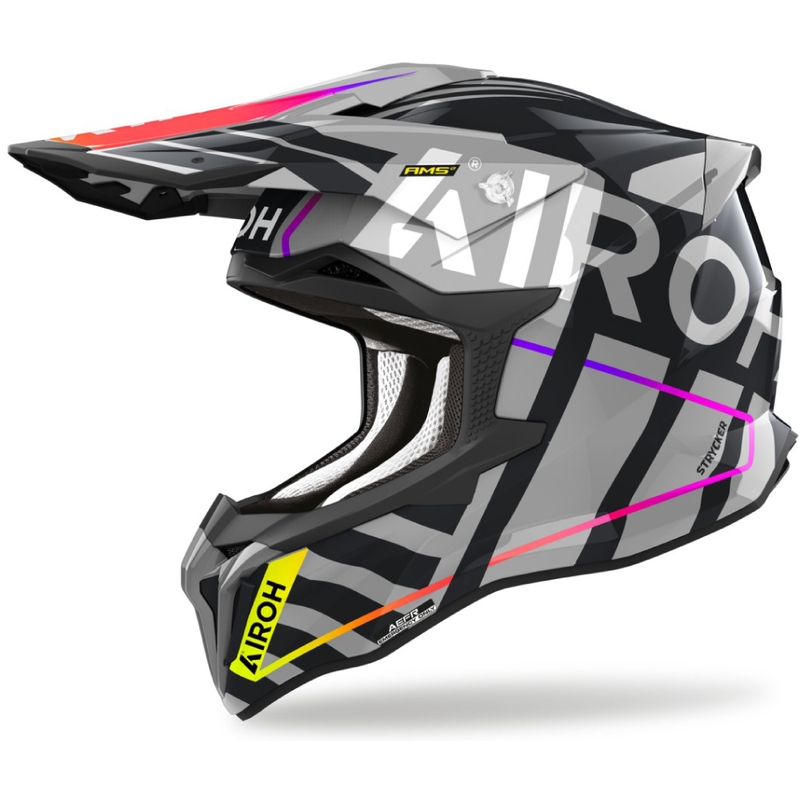 Motokrosová helma Airoh Strycker Brave 2024 lesklá šedá výprodej