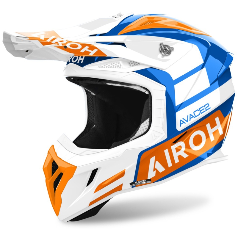 Motokrosová helma Airoh Aviator Ace 2 Sake lesklá oranžová