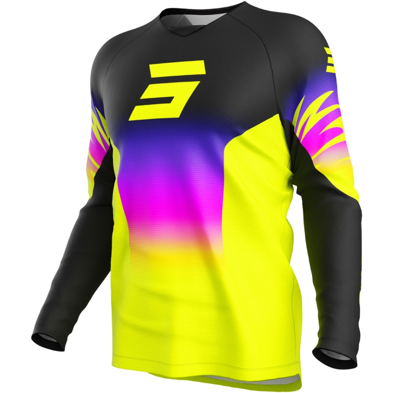 Dětský motokrosový dres Shot Draw X-Trem fluo žlutý