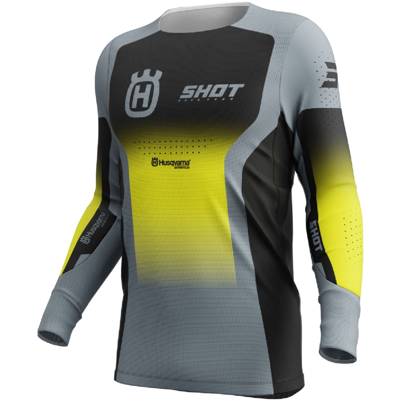 Motokrosový dres Shot Aerolite HVA černo-šedý