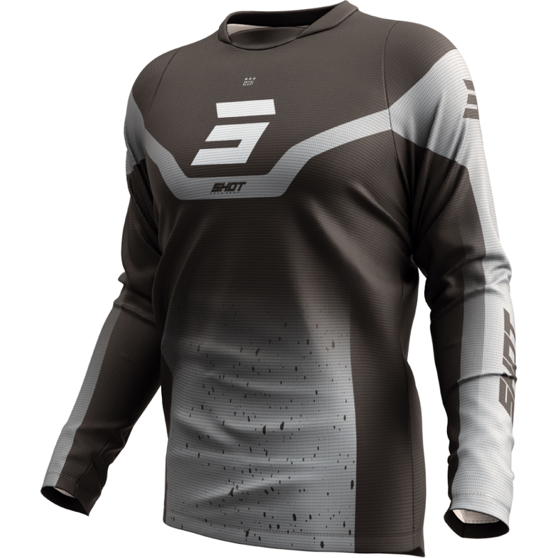 Motokrosový dres Shot Devo Blast černo-šedý