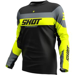 Motokrosový dres Shot Devo League fluo žlutý