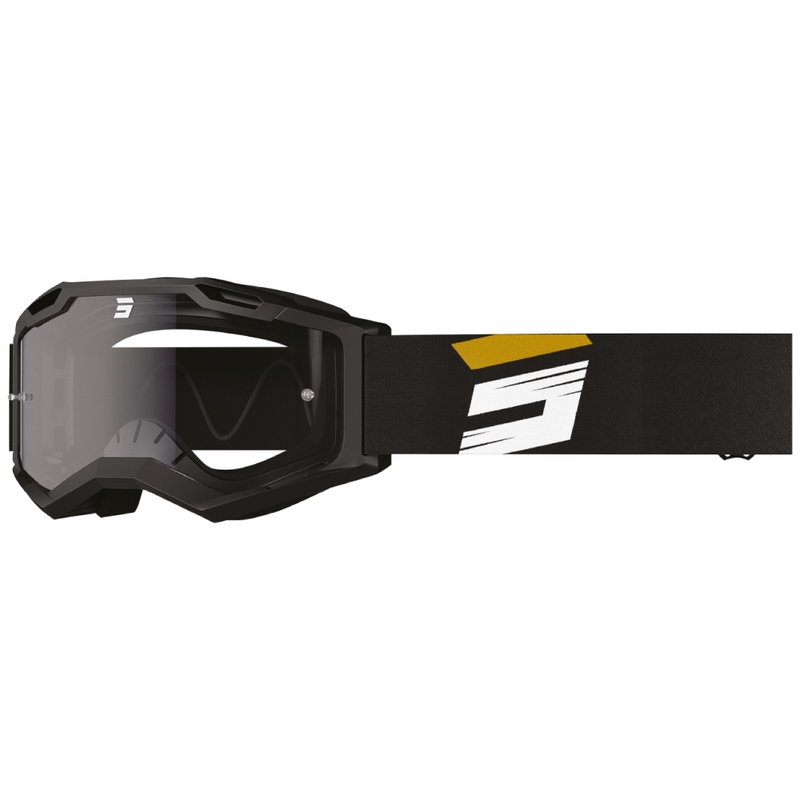 Motokrosové brýle Shot Assault 2.0 Claw zlaté s čirým plexi