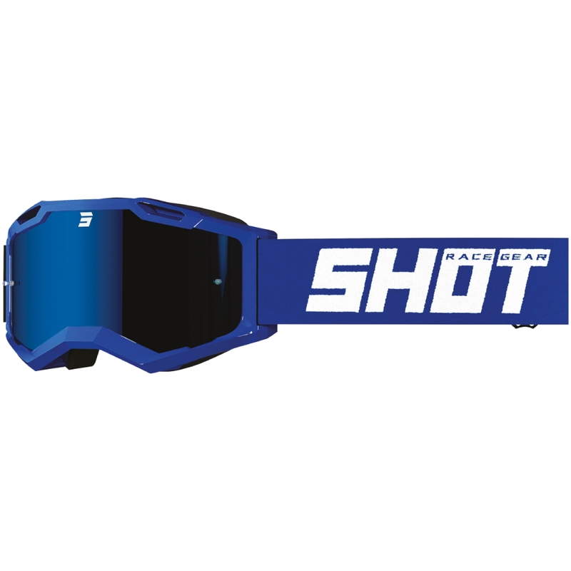 Motokrosové brýle Shot Assault 2.0 Solid modré s iridiovým plexi