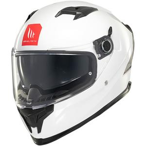 Integrální helma na motorku MT BRAKER SV SOLID A0 bílá
