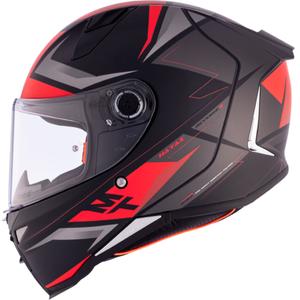 Integrální helma na motorku MT REVENGE 2 S HATAX B5 černo-šedo-červená
