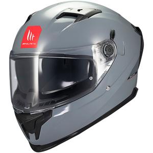 Integrální helma na motorku MT BRAKER SV SOLID A12 šedá