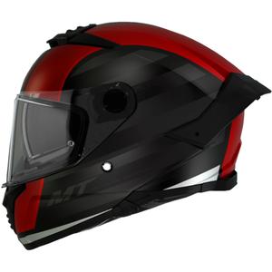 Integrální helma na motorku MT THUNDER 4 SV TREADS B5 černo-červená