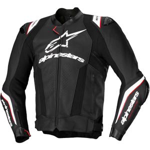 Kožená bunda na motorku Alpinestars Missile 3 Ignition černo-bílá