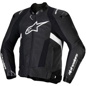 Kožená bunda na motorku Alpinestars Missile 3 černo-bílá