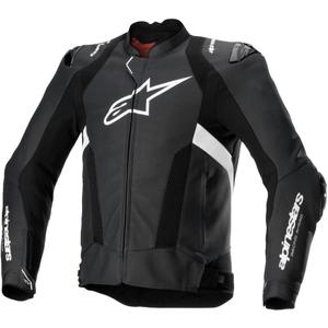 Kožená bunda na motorku Alpinestars Missile 3 Airflow černo-bílá