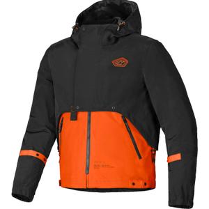 Bunda na motorku Alpinestars Mootant Waterproof Parka černo-fluo oranžová