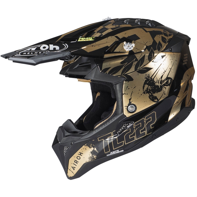 Motokrosová helma Airoh Aviator 3.0 "TC 222 THE LEGEND" černo-zlatá