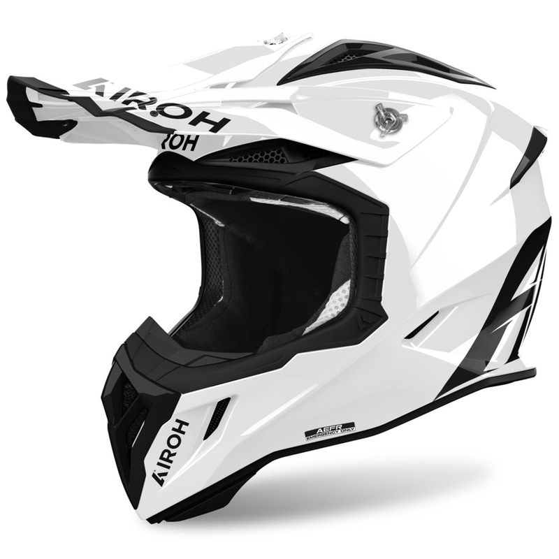 Motokrosová helma Airoh Aviator ACE 2 Color bílá lesklá