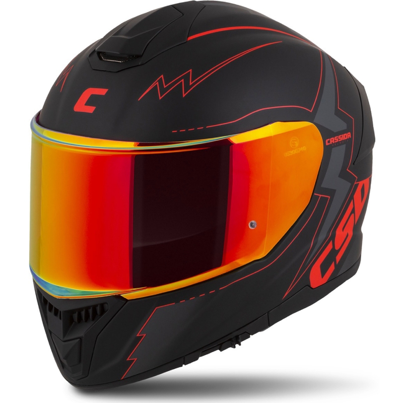 Integrální přilba na motorku Cassida Integral GT 2.1 Flash černo-červeno-šedá