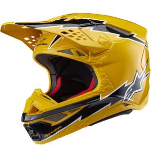 Motokrosová helma Alpinestars Supertech S-M10 Ampress černo-žlutá