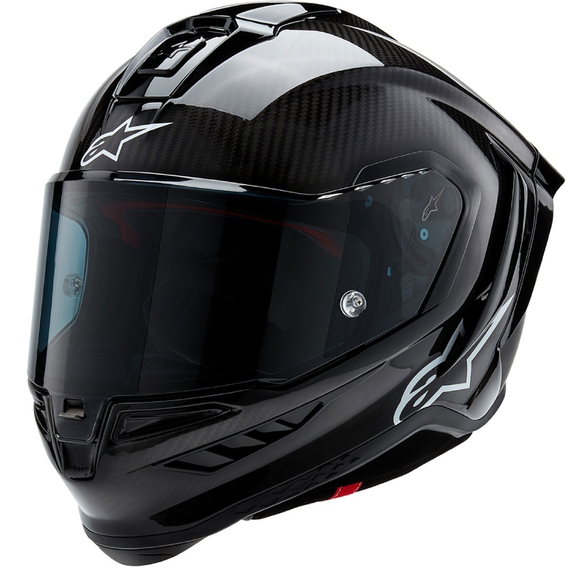 Integrální helma na motorku Alpinestars Supertech R-10 Solid carbon černá