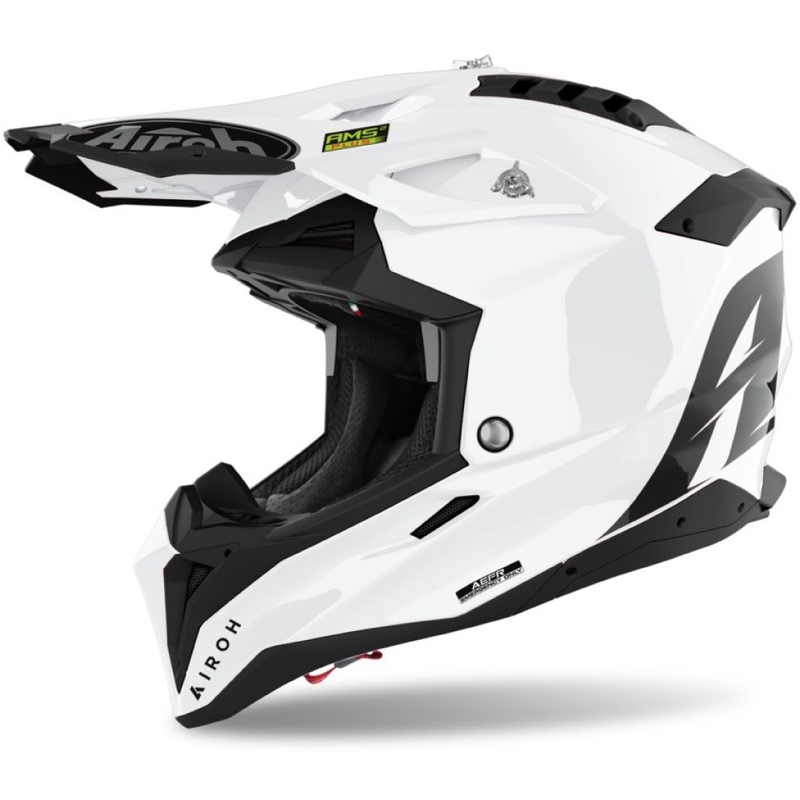 Motokrosová přilba Airoh Aviator 3.0 Color bílá lesklá
