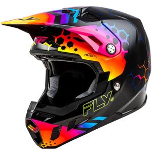 Motokrosová přilba FLY Racing Formula CC Tektonic černo-žluto-růžová