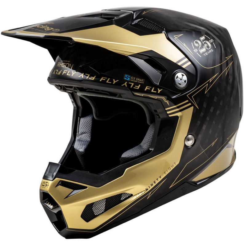 Motokrosová přilba FLY Racing Formula S Carbon černo-zlatá