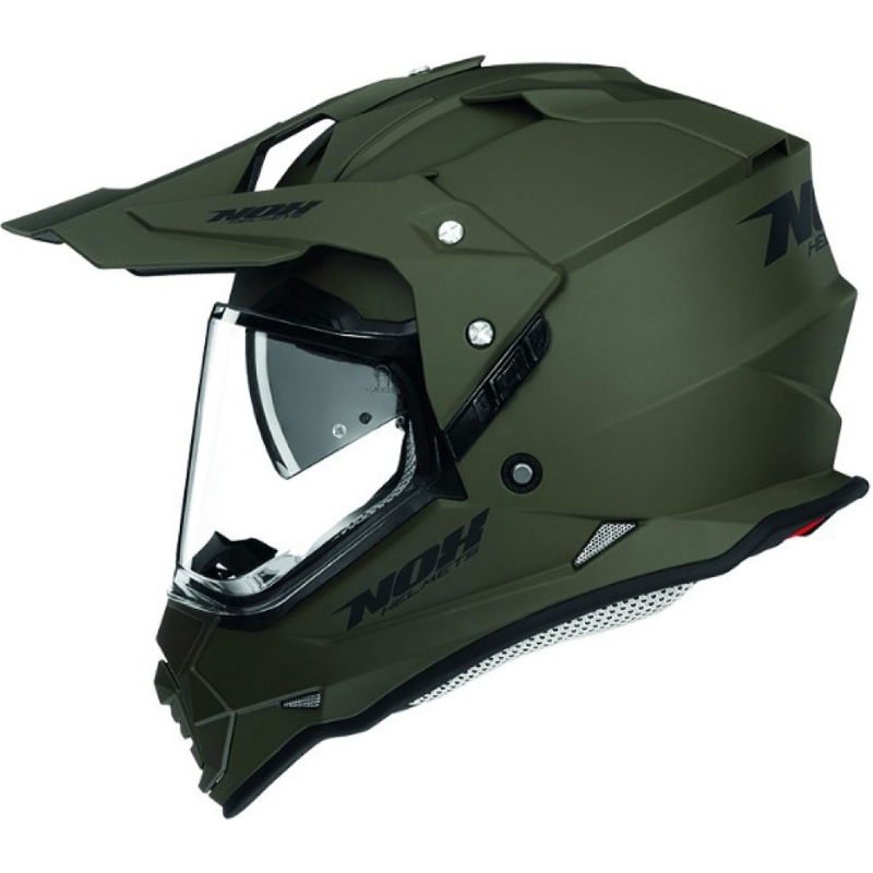 Enduro přilba NOX N312 zelená matná