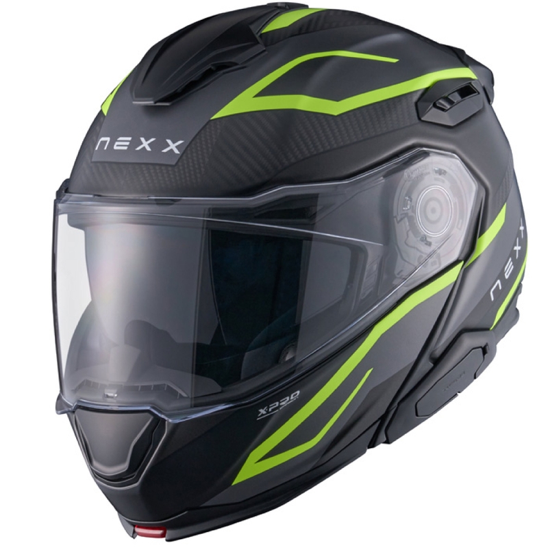 Vyklápěcí helma na motorku Nexx X.Lifetour PRO Mile matná šedo-fluo žlutá
