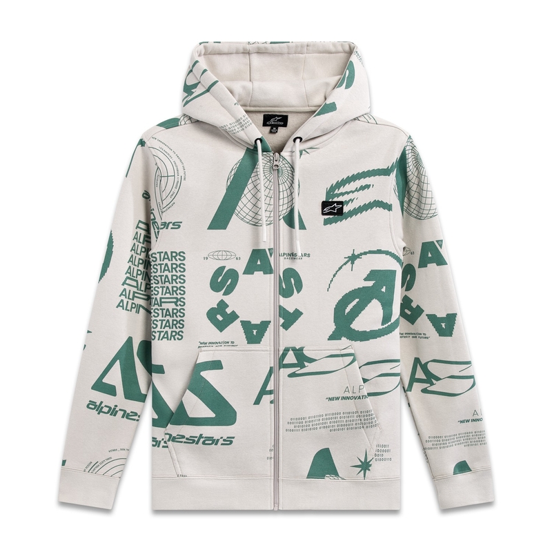 Mikina Alpinestars Determinant Hoodie bílá offwhite