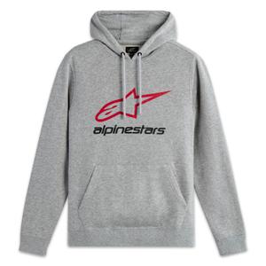 Mikina Alpinestars Always Hoodie 3 šedo-červeno-černá