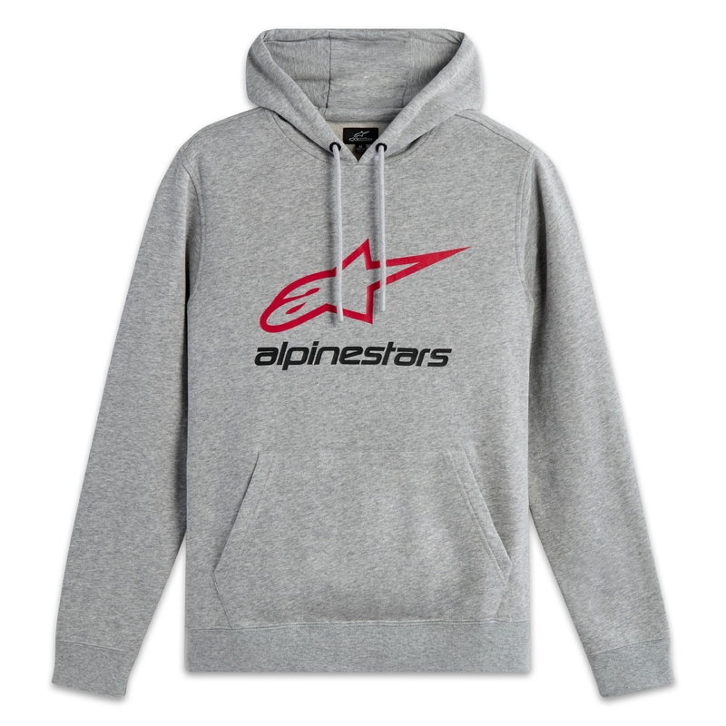 Mikina Alpinestars Always Hoodie 3 šedo-červeno-černá