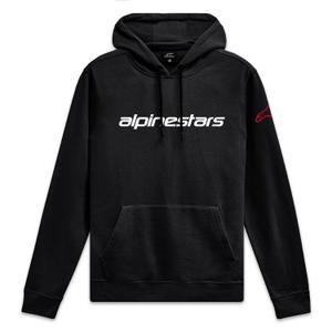 Mikina Alpinestars Wordmark Hoodie 3 černo-bílo-červená
