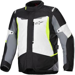 Bunda na motorku Alpinestars ST-1 Waterproof šedo-černo-fluo žlutá