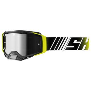 Motokrosové brýle Shot Core fluo žluto-bílé s iridiovým plexi
