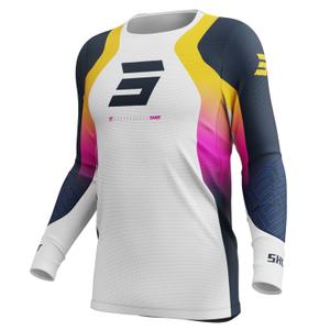 Motokrosový dres Shot Aerolite Ultra modro-oranžovo-růžový