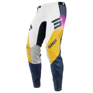 Motokrosové kalhoty Shot Aerolite Ultra modro-oranžovo-růžové