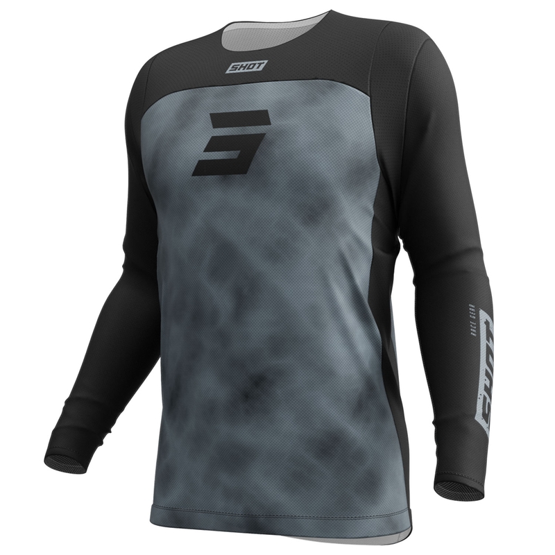 Motokrosový dres Shot Contact Onyx černo-šedý
