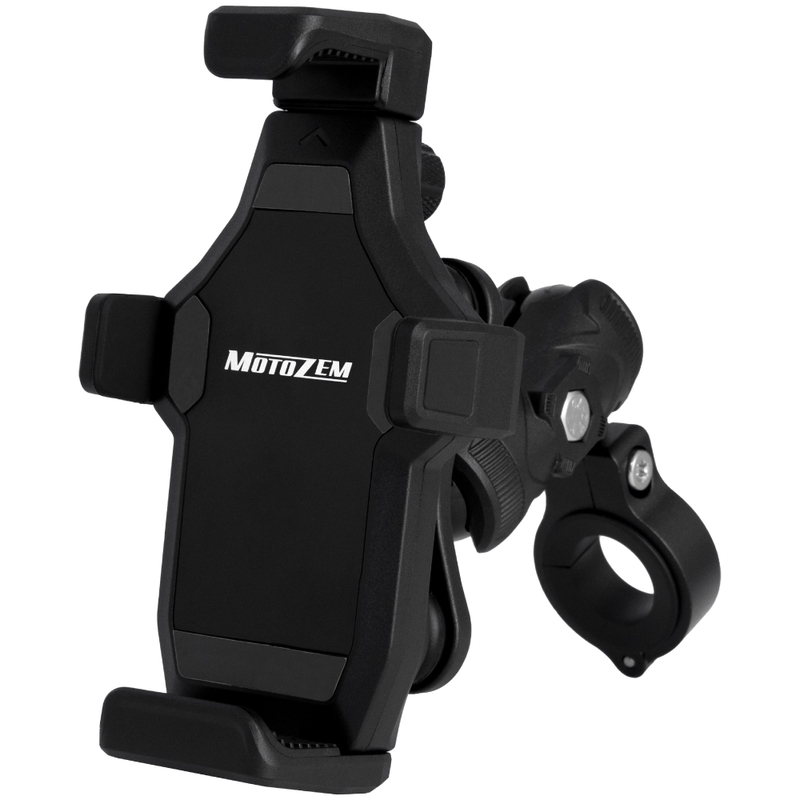 Antivibrační držák na motorku se zámkem MotoZem Grip PRO černý