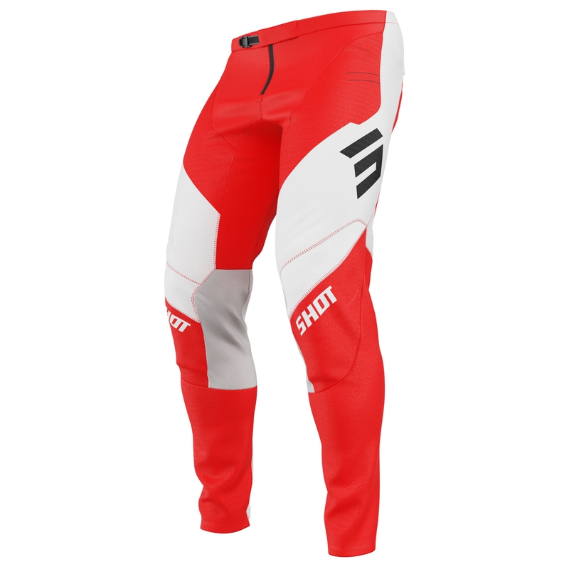 Motokrosové kalhoty Shot Contact Shield červené