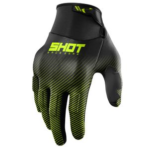 Motokrosové rukavice Shot Drift Rim fluo žluté