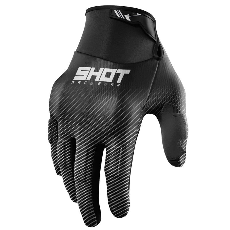 Motokrosové rukavice Shot Drift Rim bílé