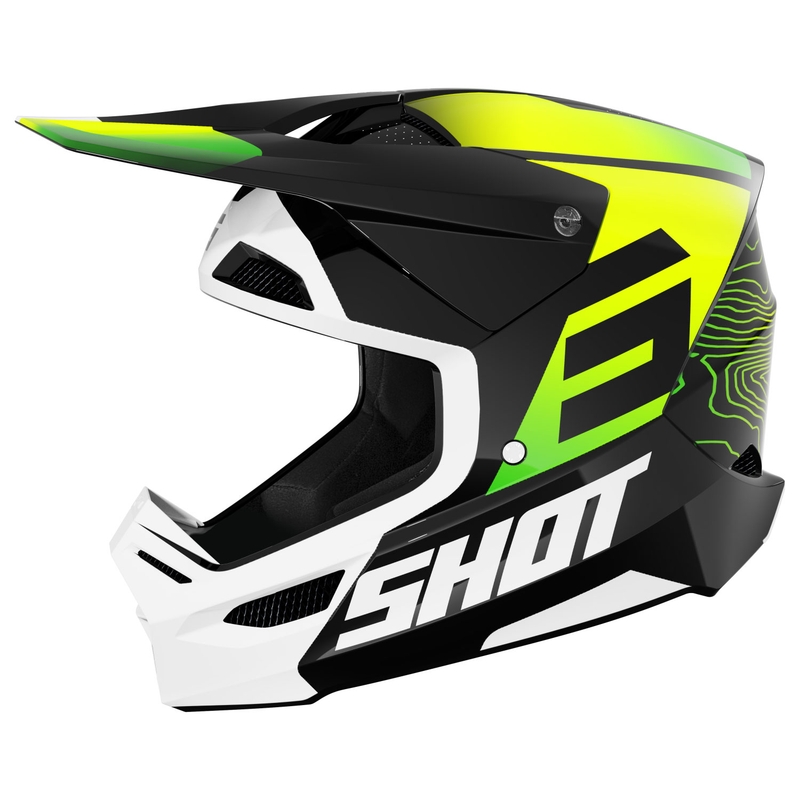 Dětská motokrosová helma Shot Furious Apex fluo žlutá
