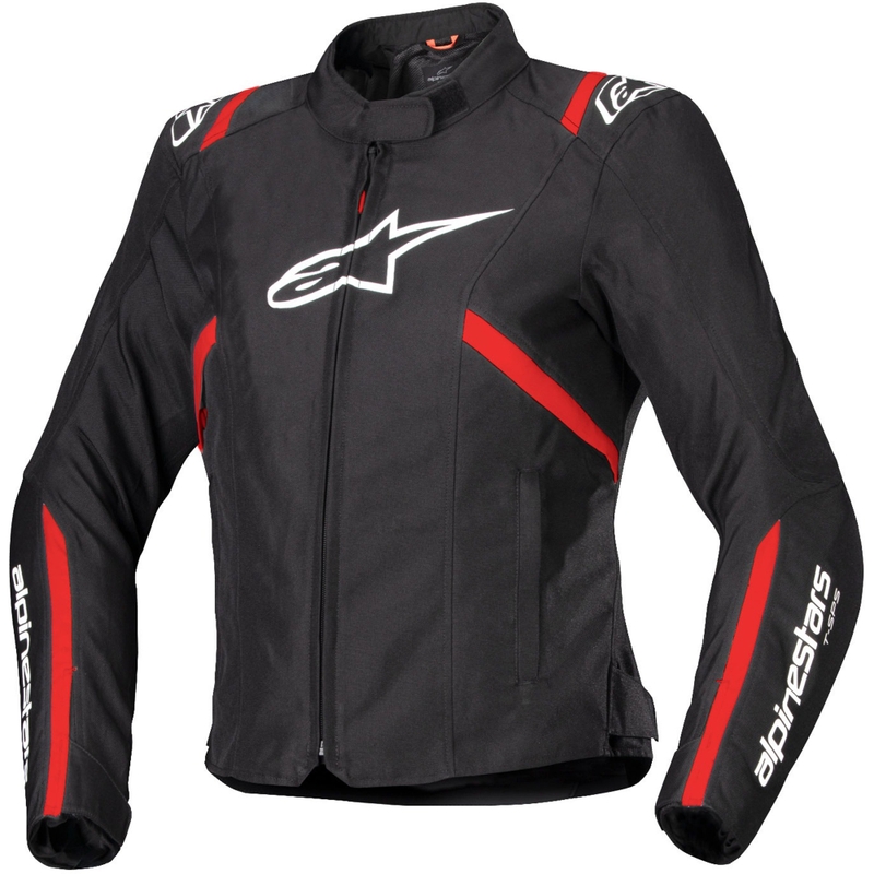Dámská bunda na motorku Alpinestars Stella T-SPS 2 Waterproof černo-bílo-fluo červená