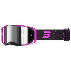 Motokrosové brýle Shot Lite Mist růžové se stříbrným iridiovým plexi