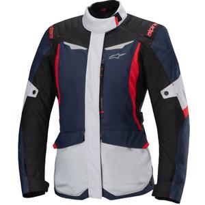Dámská bunda na motorku Alpinestars Stella ST-1 Waterproof modro-černo-červená