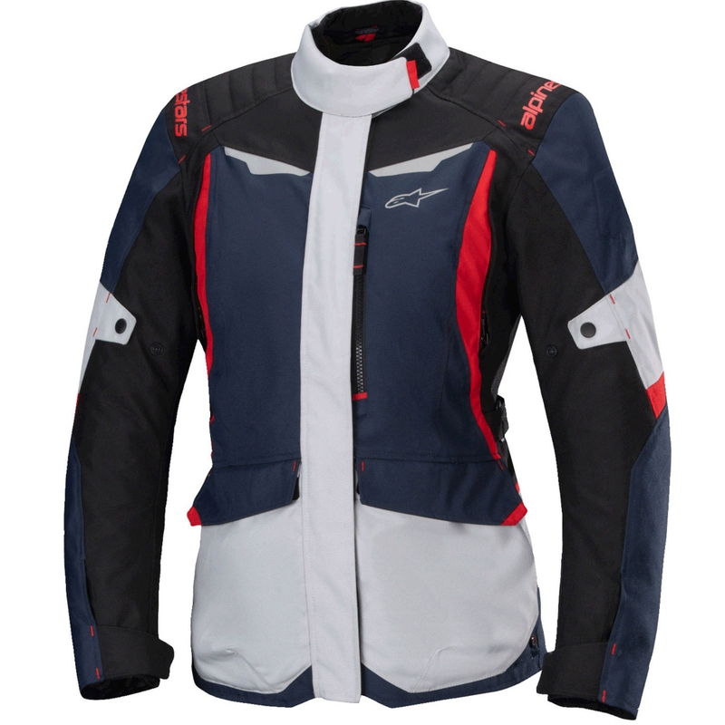 Dámská bunda na motorku Alpinestars Stella ST-1 Waterproof modro-černo-červená